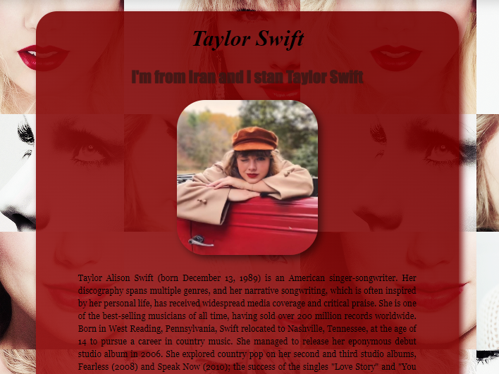 taylor swift app picture